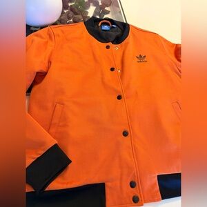 Adidas Vibrant Orange Jacket with Black Details